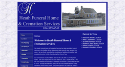 Desktop Screenshot of heathfuneral.com